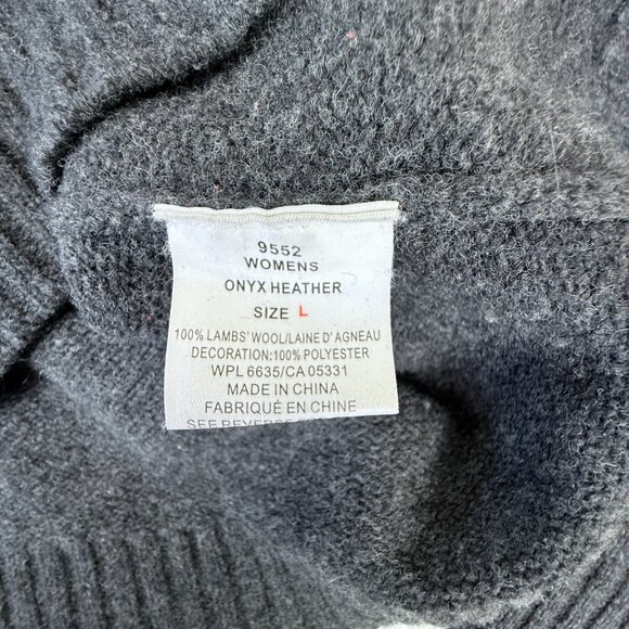 Woolrich Lambswool Fair Isle ¼-Zip Women's Sweater L - Picture 4 of 7